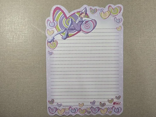 Papel de carta antigo - Coleção Winx - 02