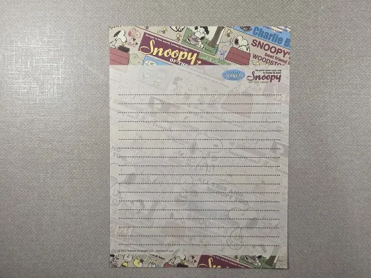 Papel de carta do Snoopy 190