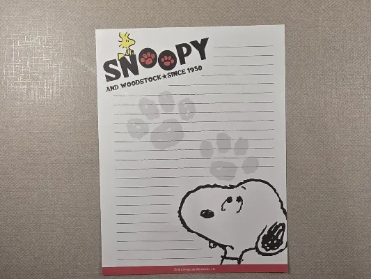 Papel de carta do Snoopy 192