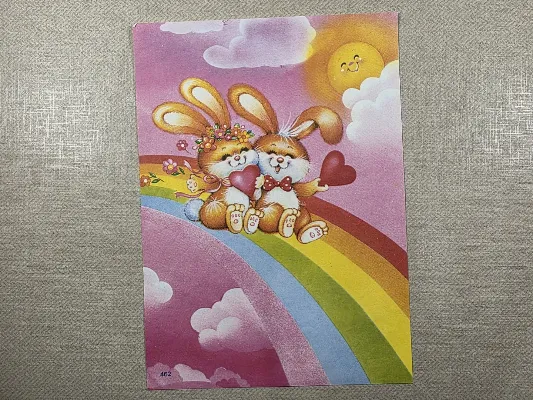 Papel de carta antigo - Bichinhos - 4253