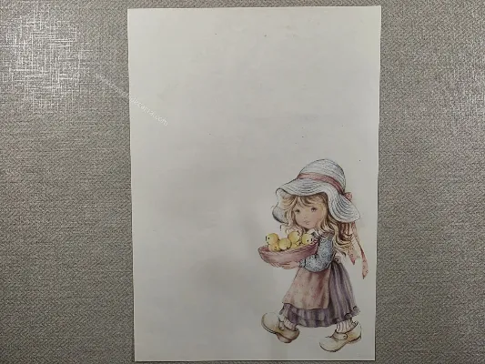 Papel de carta Menininhas - 2845