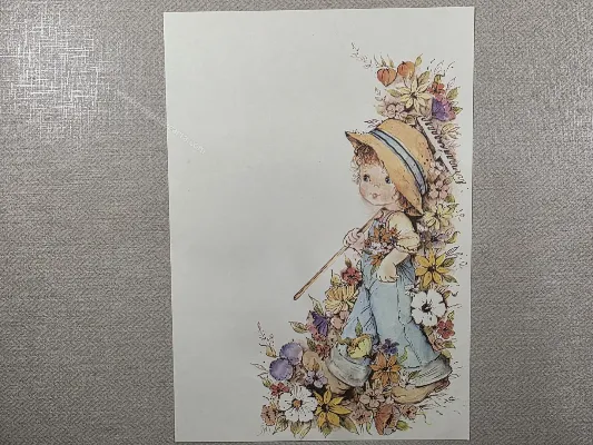Papel de carta Menininhas - 2846