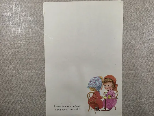 Papel de carta Menininhas - 2855