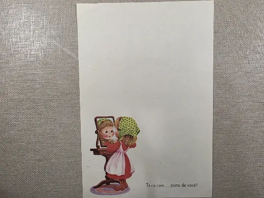 Papel de carta Menininhas - 2857