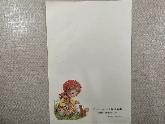 Papel de carta Menininhas - 2858