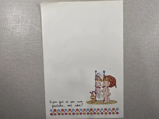 Papel de carta Menininhas - 2861