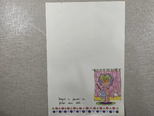 Papel de carta Menininhas - 2867