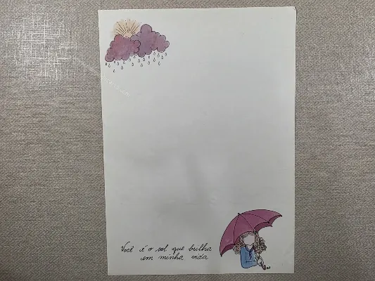 Papel de carta Menininhas - 2869