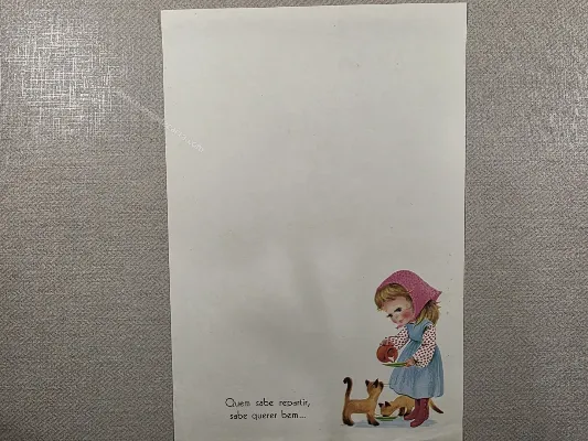 Papel de carta Menininhas - 2872