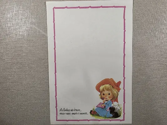 Papel de carta Menininhas - 2875