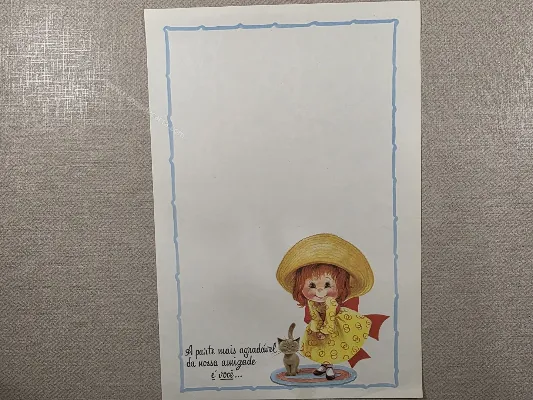 Papel de carta Menininhas - 2876