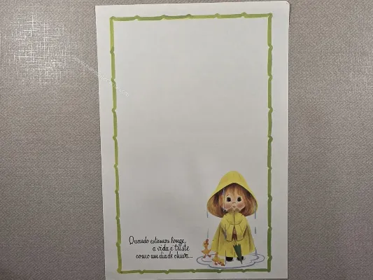 Papel de carta Menininhas - 2878