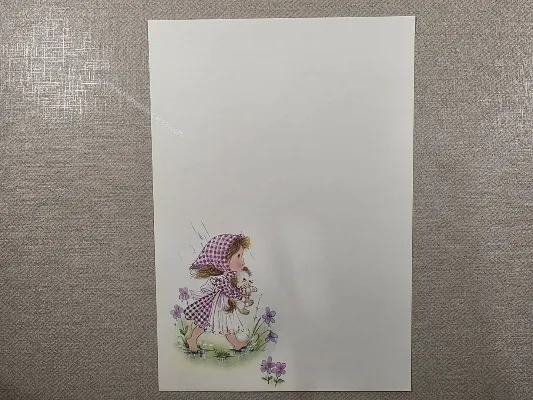 Papel de carta Menininhas - 2886