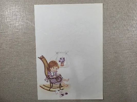 Papel de carta Menininhas - 2887