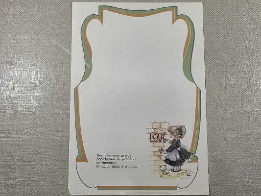 Papel de carta Menininhas - 2937