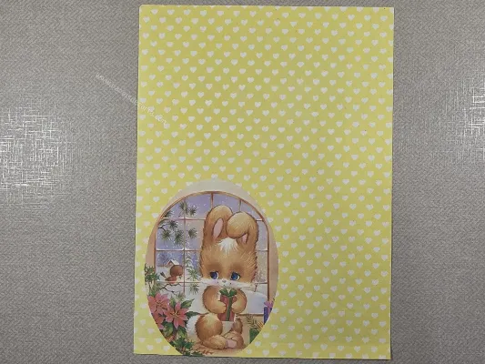 Papel de carta antigo - Bichinhos - 4526