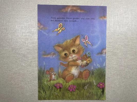 Papel de carta médio Cristina - Carinhoso - sem número